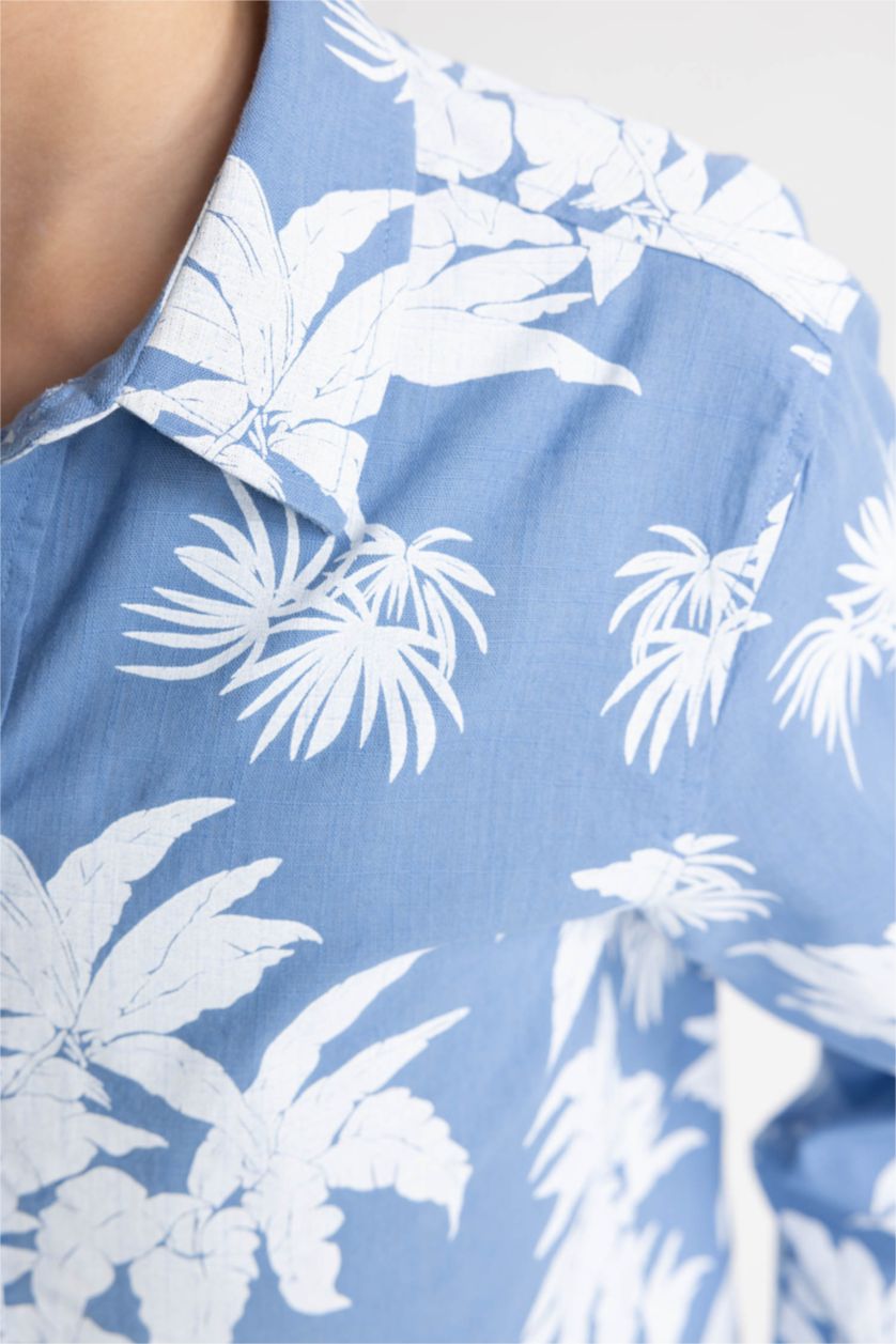 أولاد أزرق قميص بولو ولادي قصة عادية ردن طويل