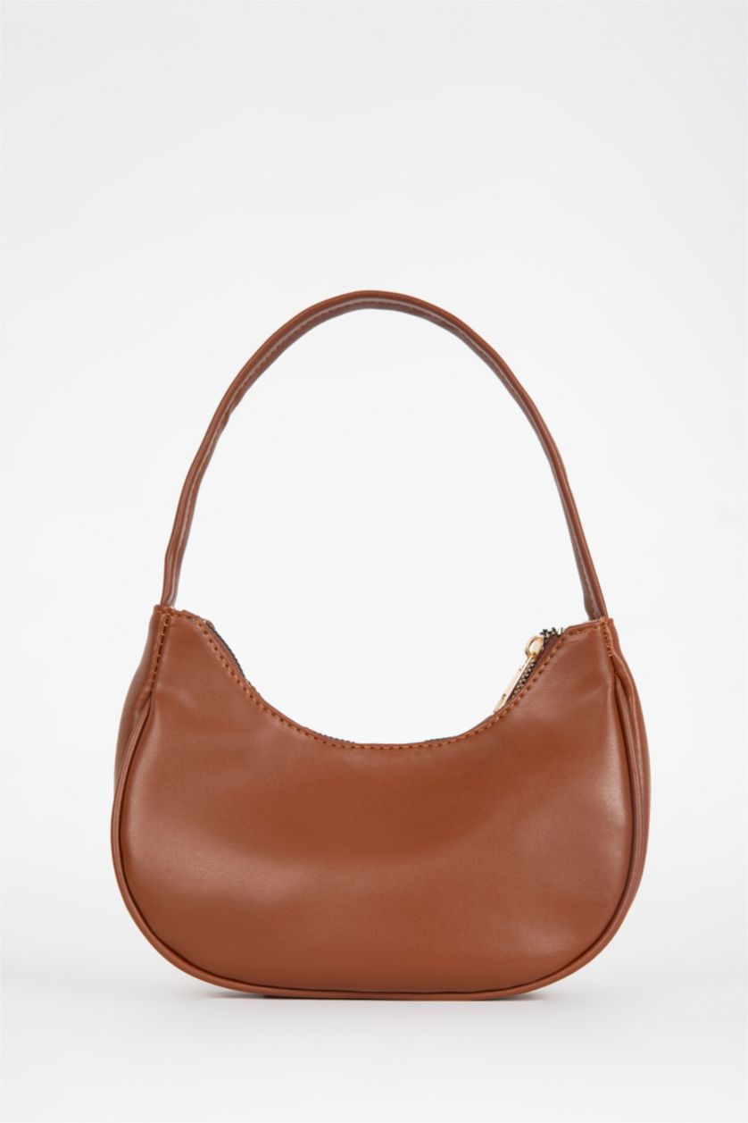 WOMAN Tan Faux Leather Shoulder bag