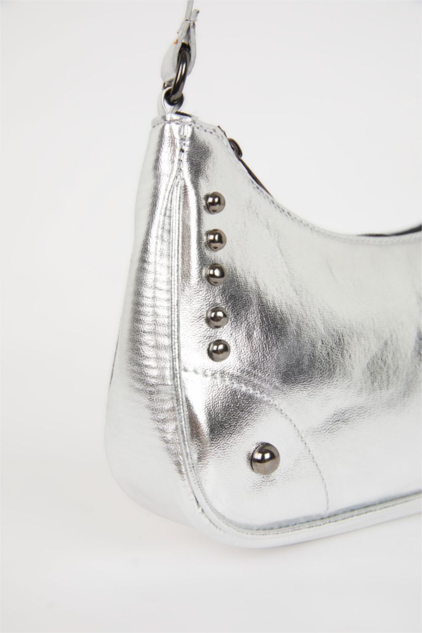 FEMME Gümüş Sac en Simili Cuir Pour Femme