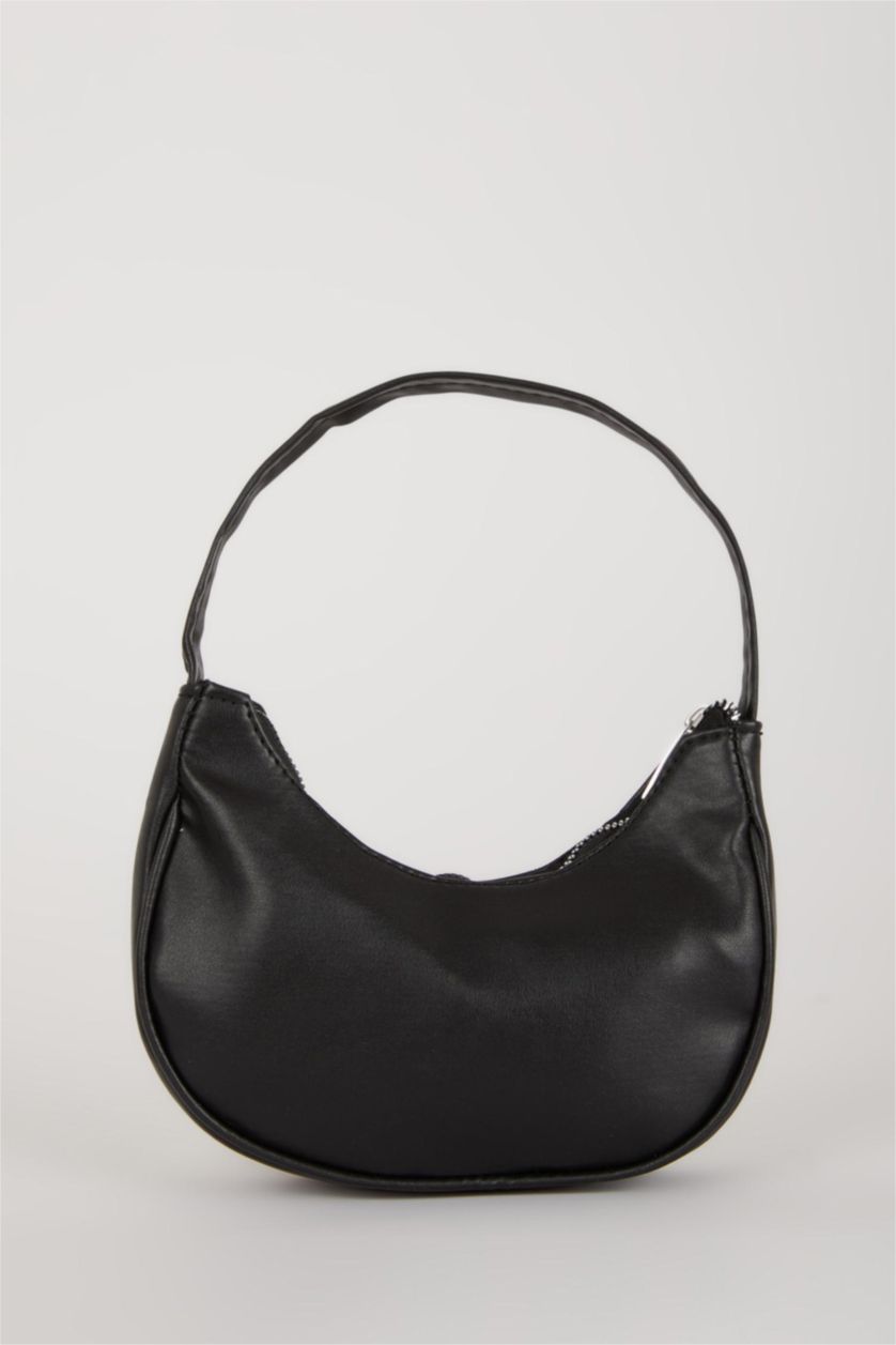 WOMAN Black Woman Faux Leather Shoulder Bag