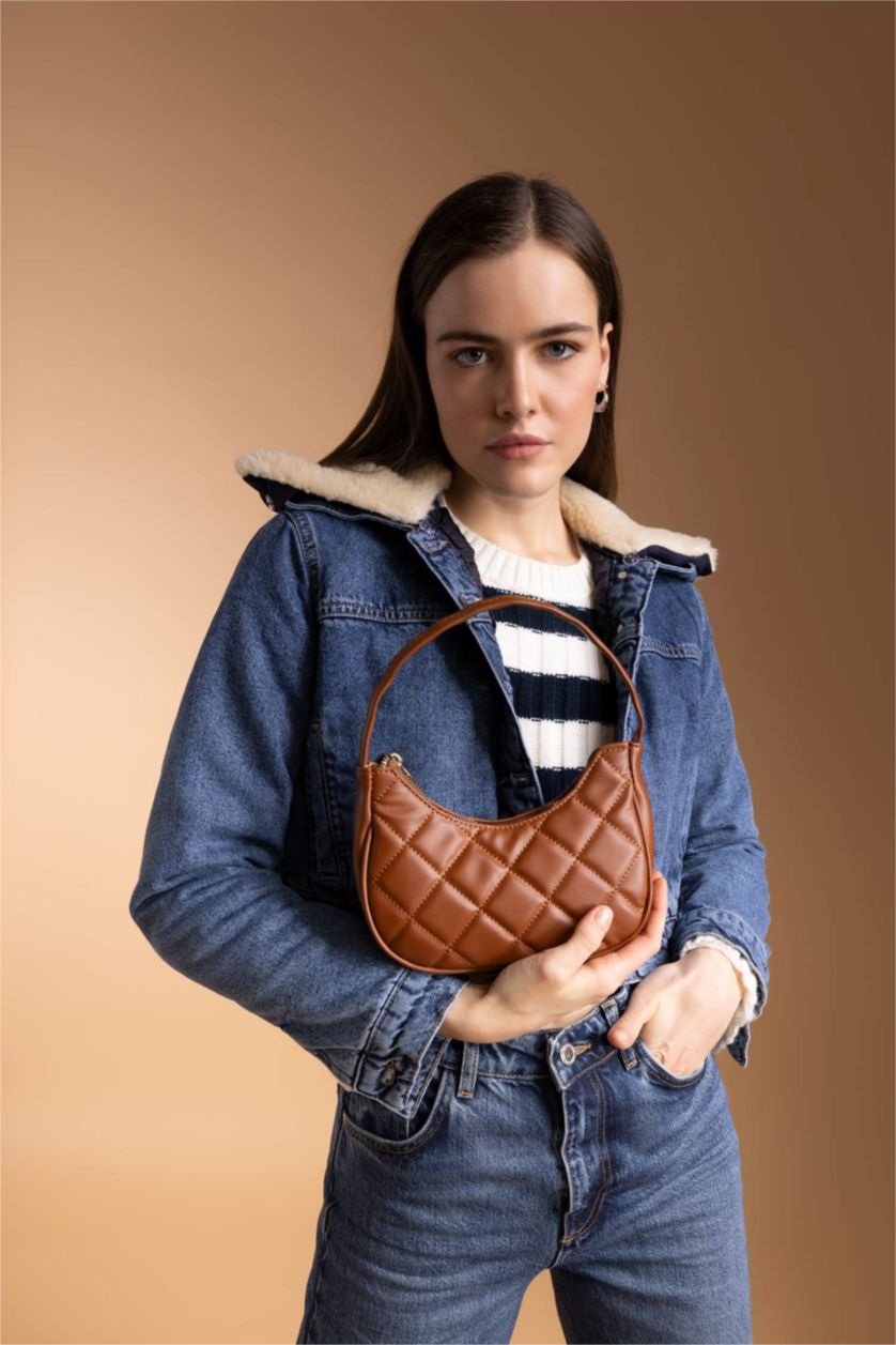 WOMAN Tan Faux Leather Shoulder bag