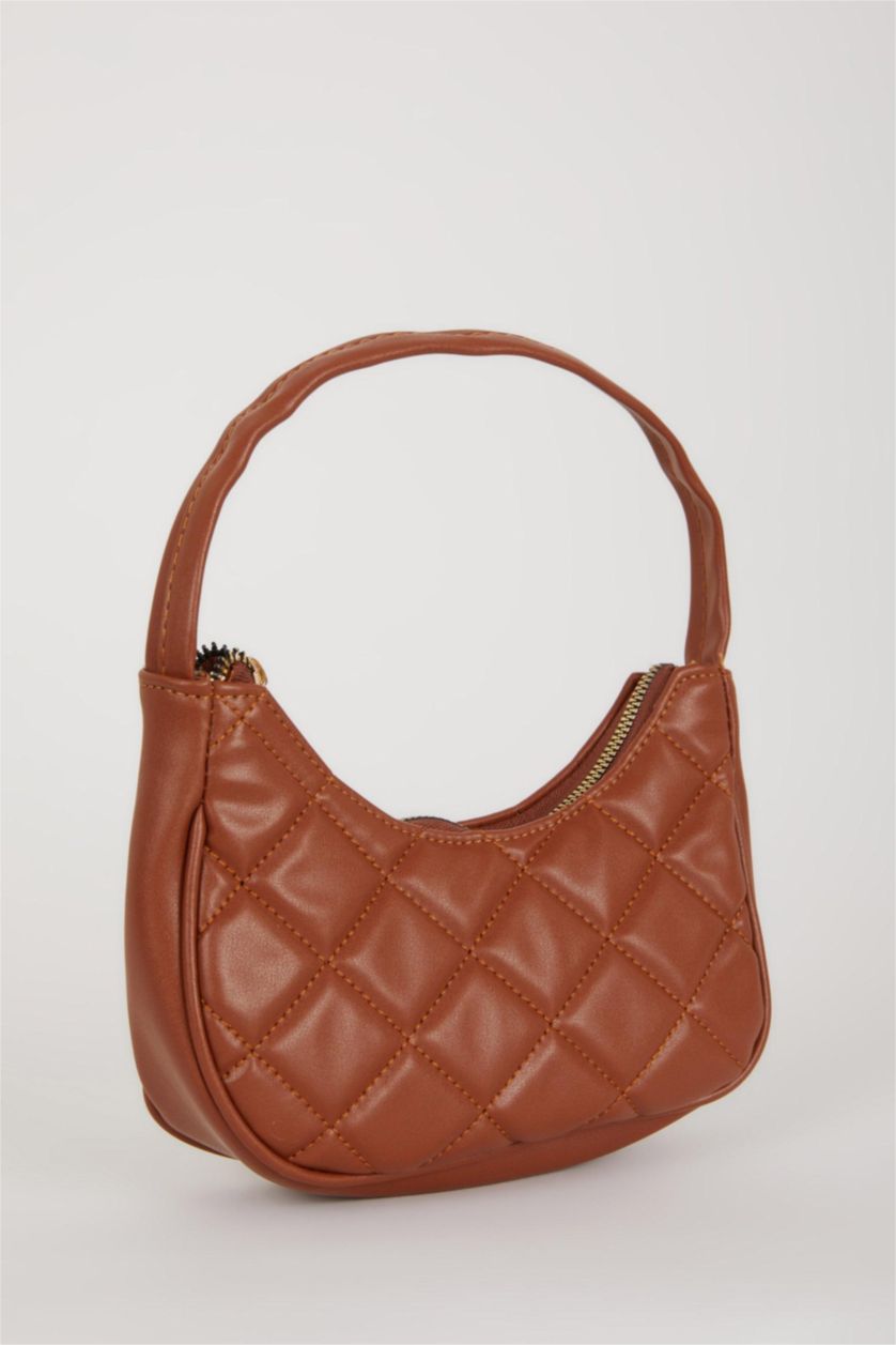 WOMAN Tan Faux Leather Shoulder bag