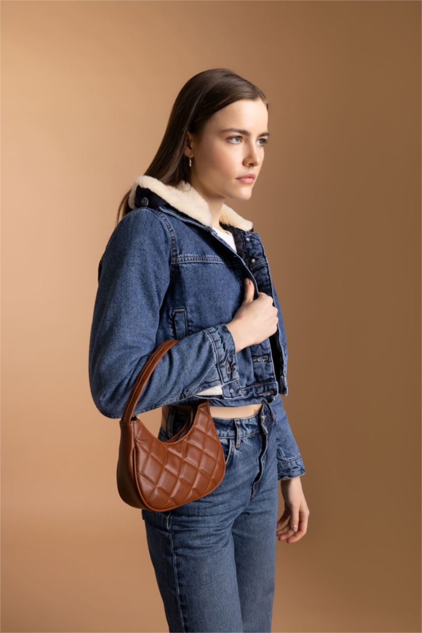 WOMAN Tan Faux Leather Shoulder bag