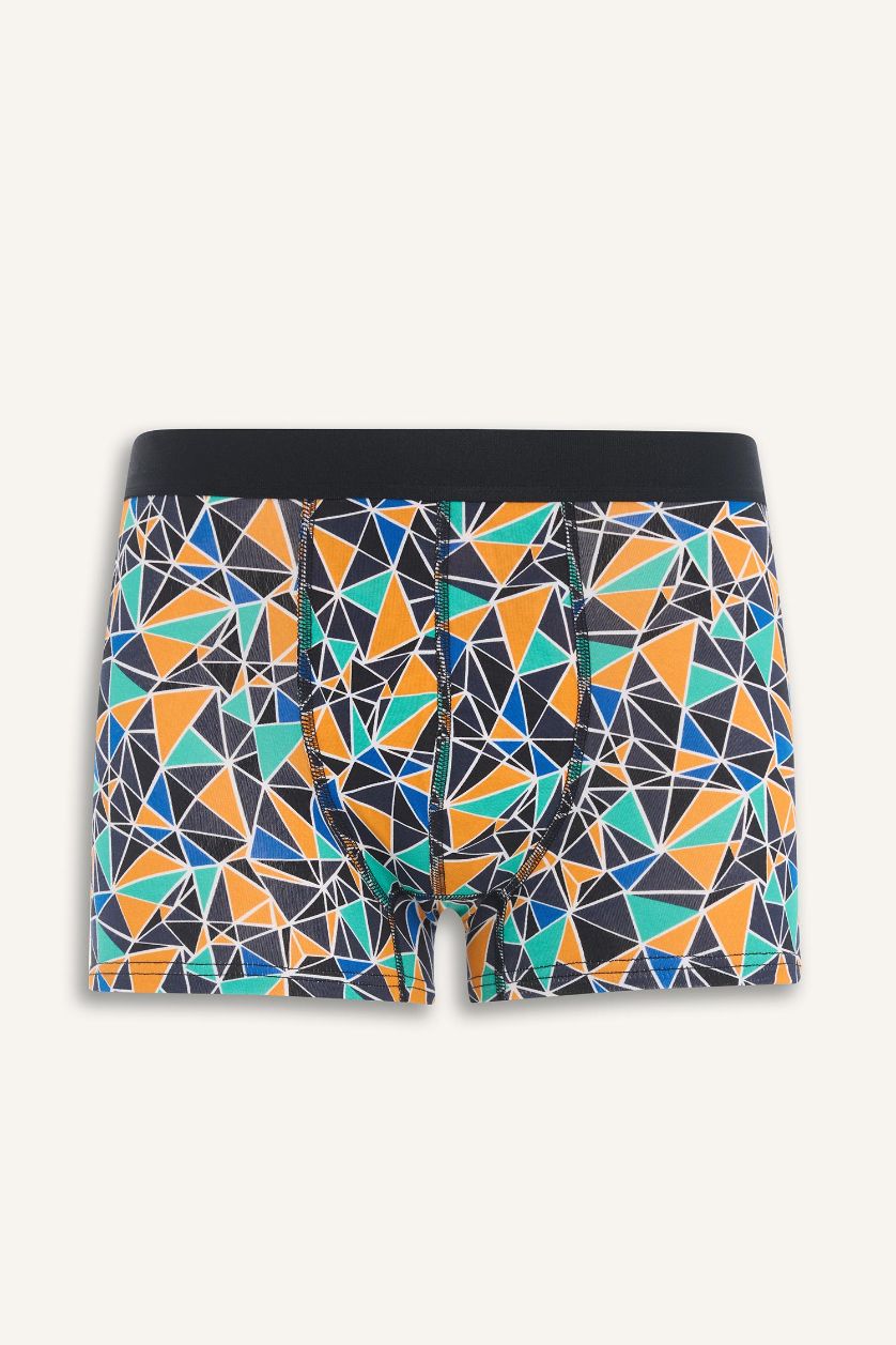 MAN Black Regular Fit Printed 3 Piece Boxers