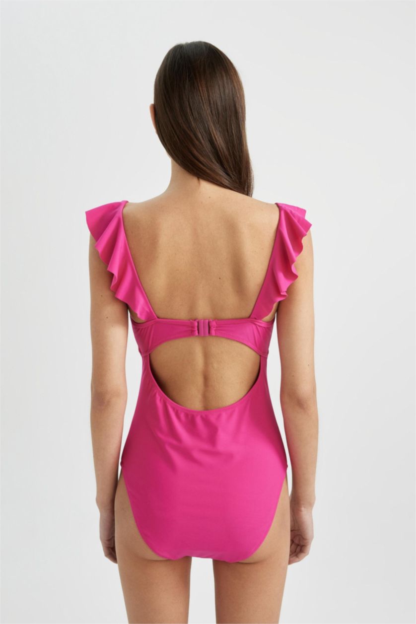 WOMAN Dark Pink Swimsuit