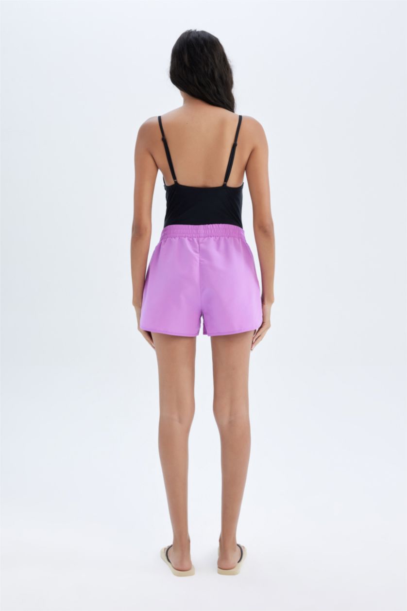 حريمي بنفسجي شورت بحر قصة عادية من Fall in Love