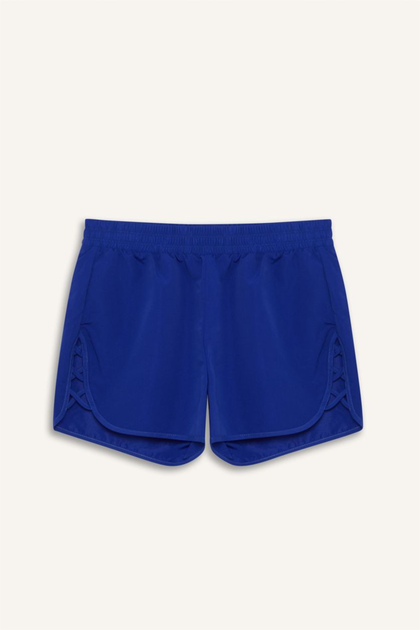 حريمي أزرق فاقع شورت بحر حريمي قصة عادية من Fall in Love