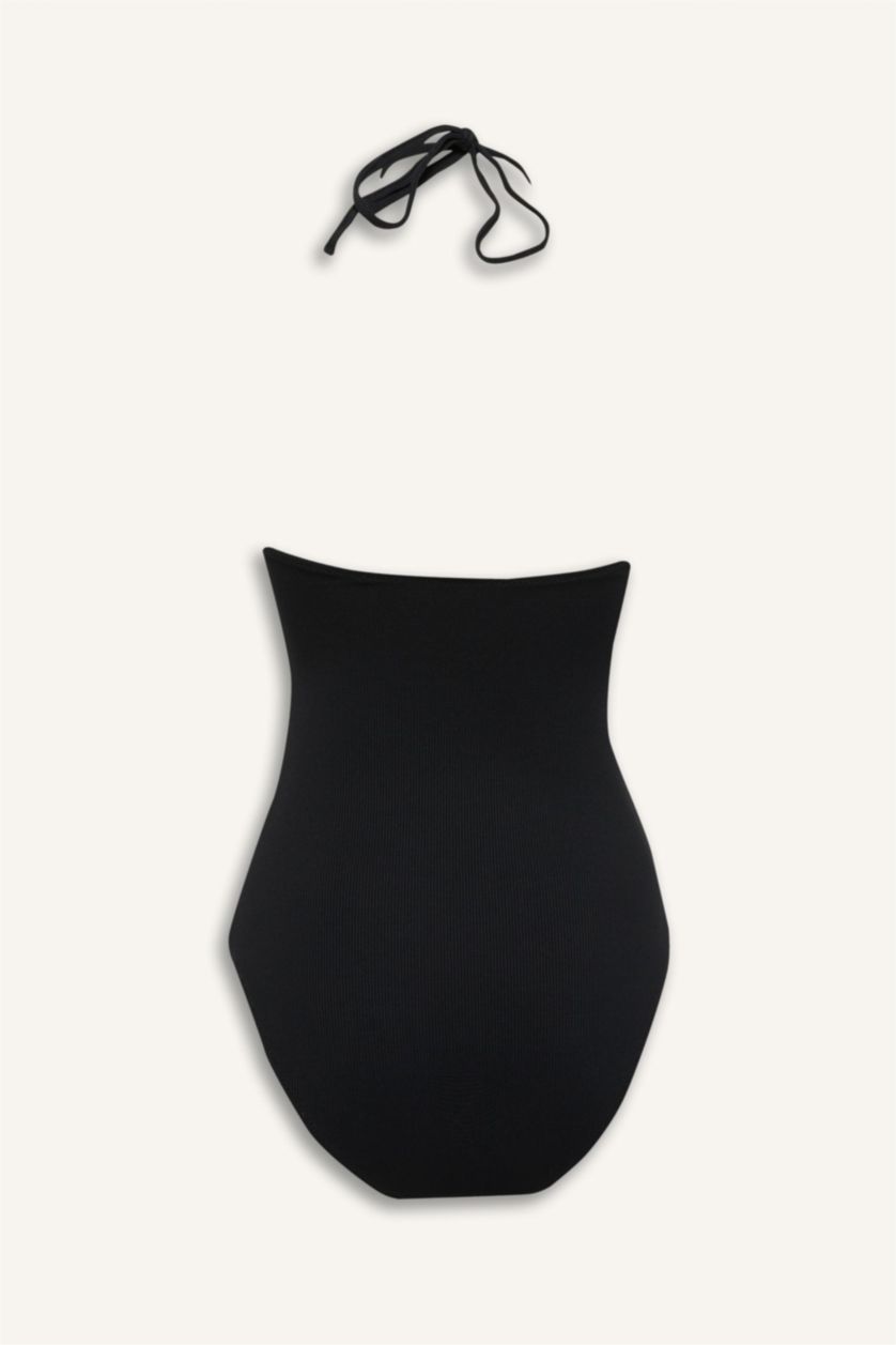 Әйелдерге қара Fall in Love қалыпты пішім Шомылу киімі