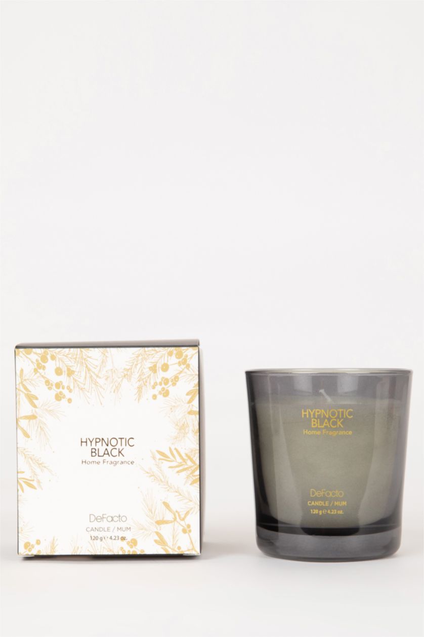 Kadın Siyah Yılbaşı Temalı Çiçeksi 120 ml Mumluk