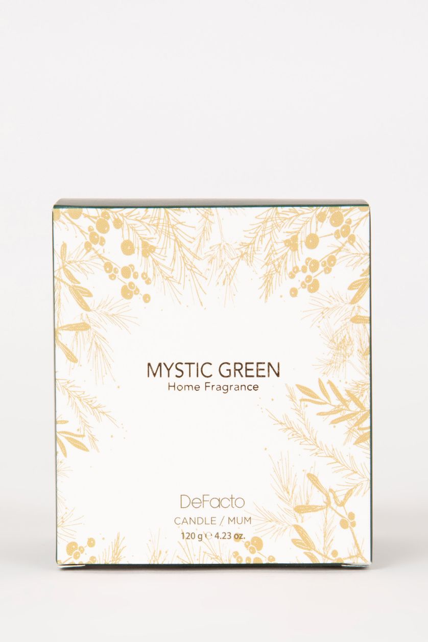 Kadın Yeşil Yılbaşı Temalı Meyvemsi 120 ml Mumluk