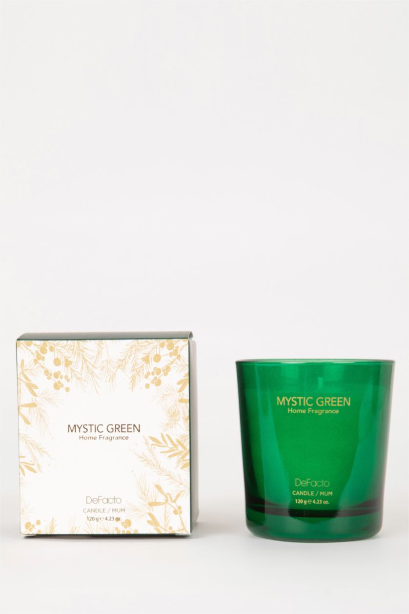 Kadın Yeşil Yılbaşı Temalı Meyvemsi 120 ml Mumluk