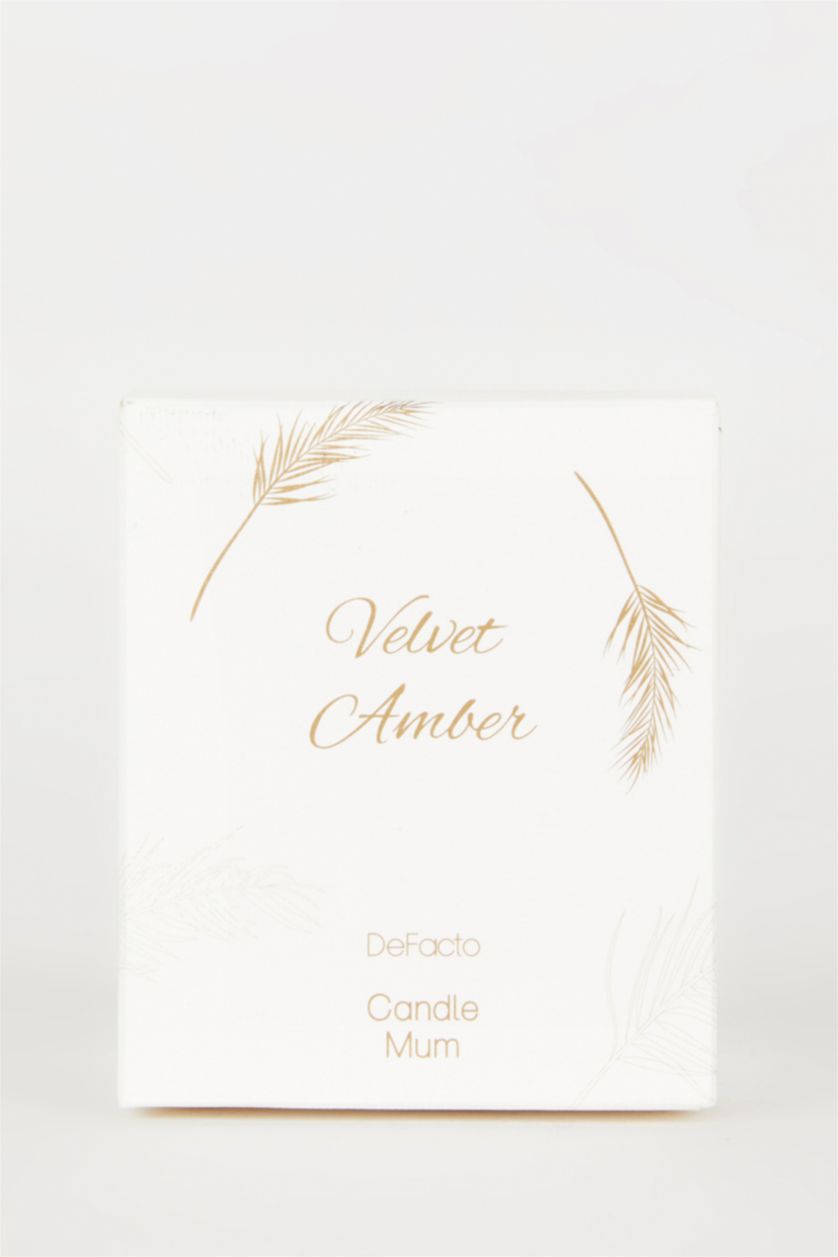 Kadın Altın Kadın Yılbaşı Temalı Defacto Velvet Amber Aromatik 125 ml Mumluk