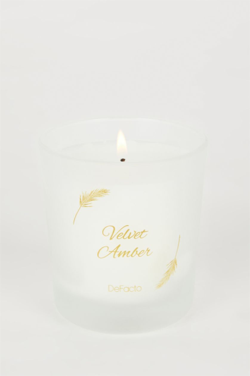 Kadın Altın Kadın Yılbaşı Temalı Defacto Velvet Amber Aromatik 125 ml Mumluk
