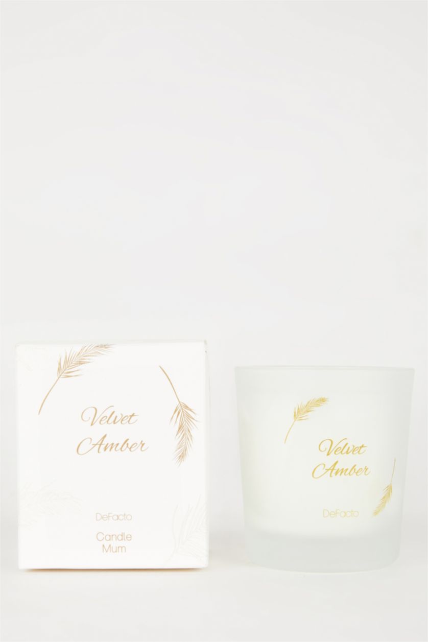 Kadın Altın Kadın Yılbaşı Temalı Defacto Velvet Amber Aromatik 125 ml Mumluk