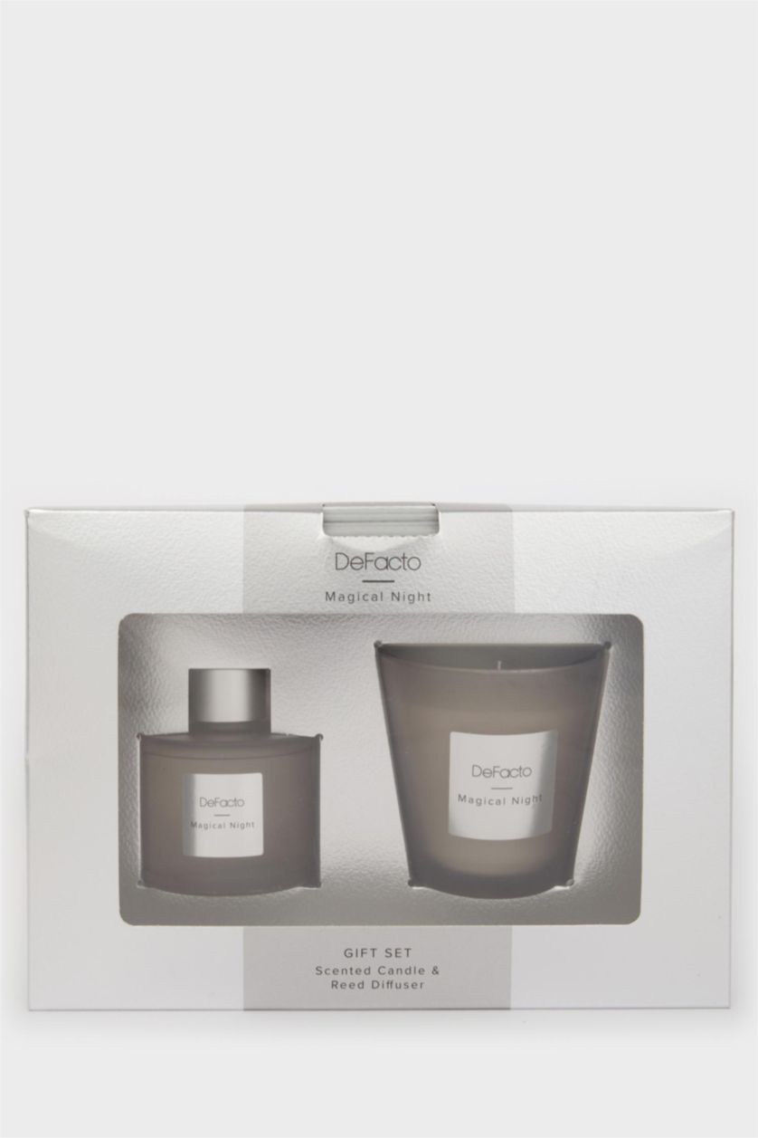 Kadın Gümüş 2'li Difizör Ve Mum Seti