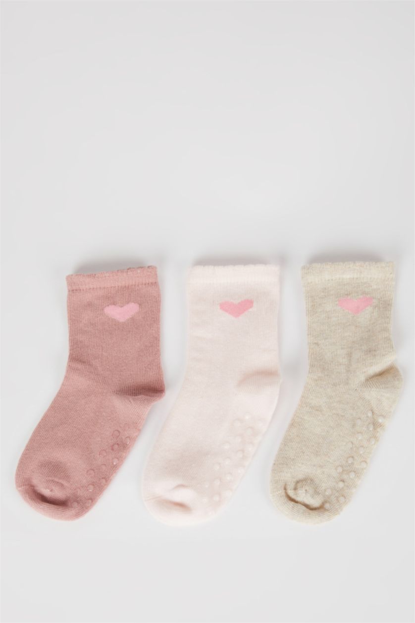 طفلة صغيرة Karma جوارب طويلة قطن بناتي - 3 قطع