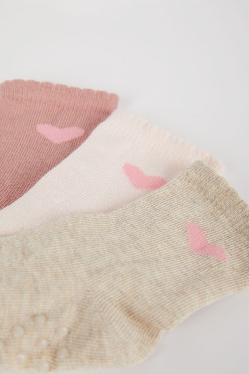 طفلة صغيرة Karma جوارب طويلة قطن بناتي - 3 قطع