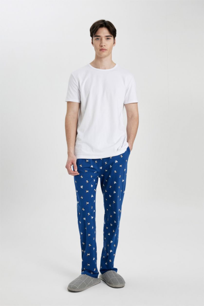 MAN Dark Blue Regular Fit Knitted Bottoms