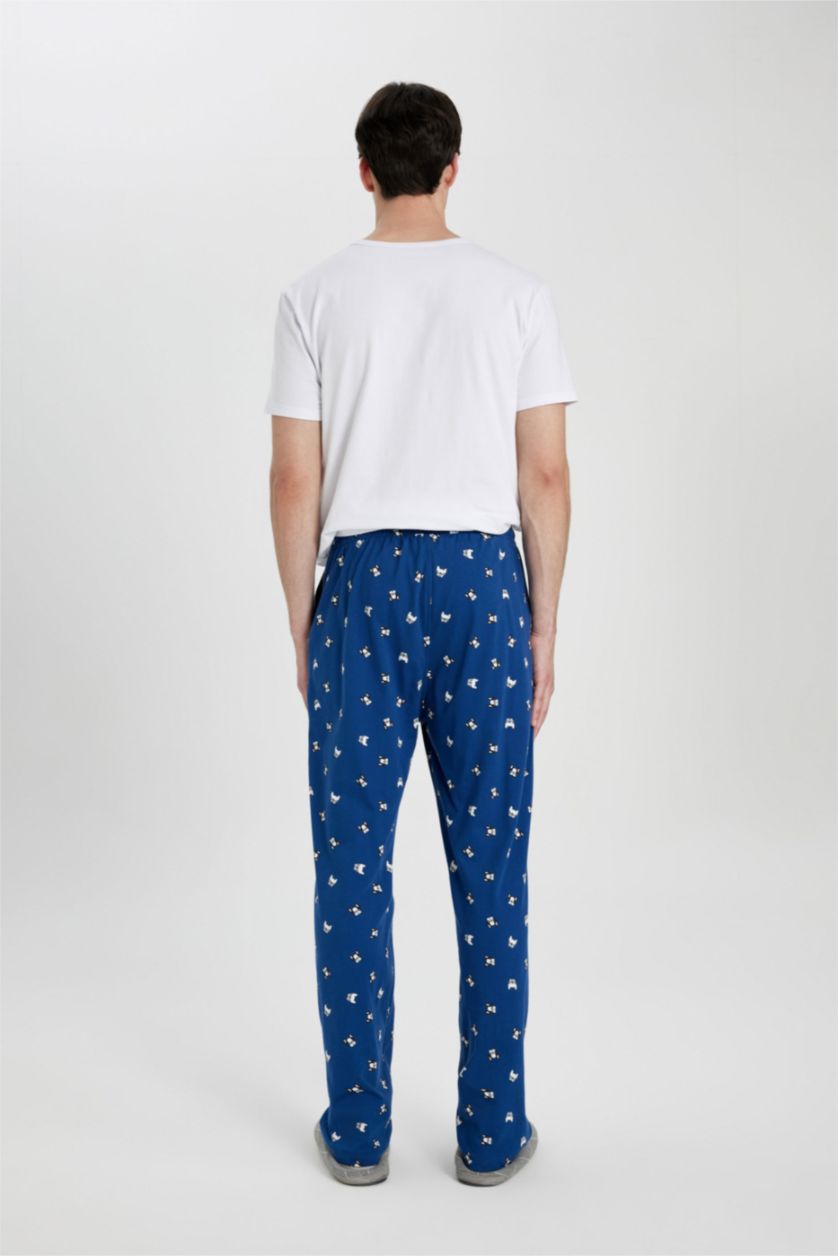 MAN Dark Blue Regular Fit Knitted Bottoms