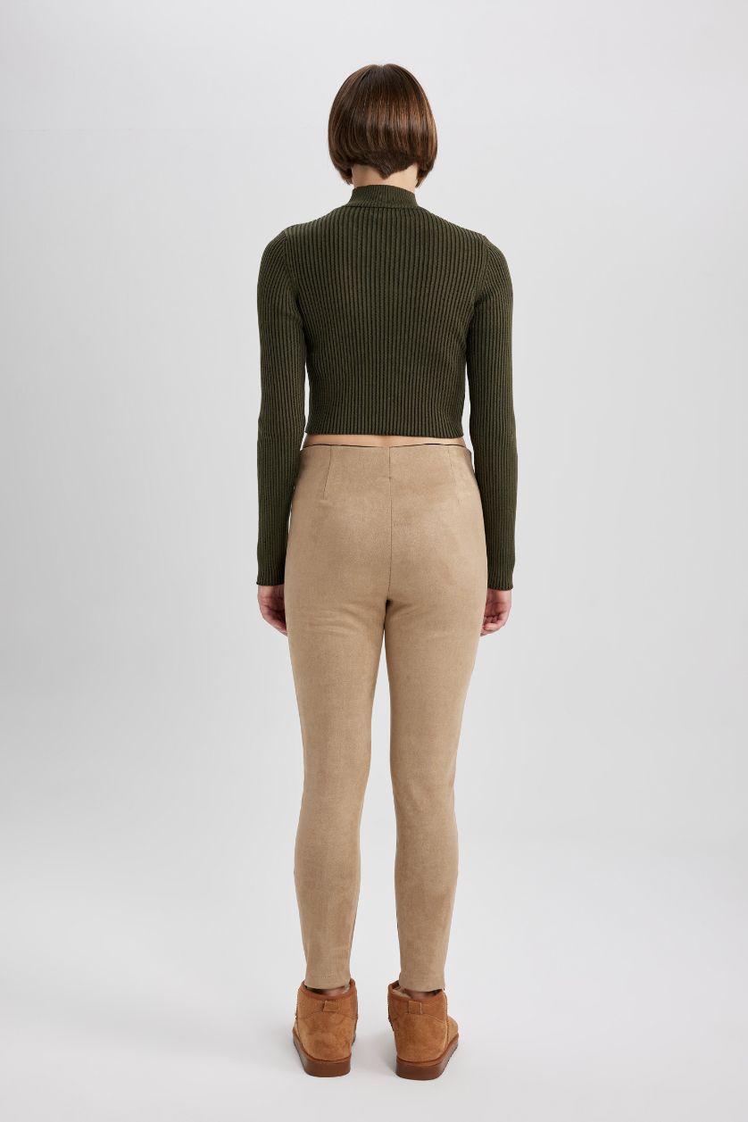 Woman Sand High Waist Leggings