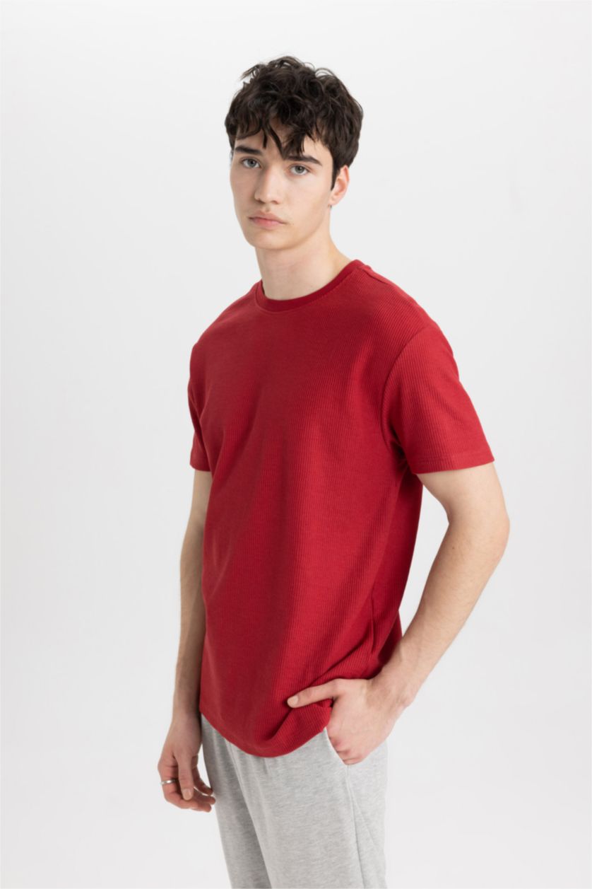 MAN Bordeaux Regular Fit 2 Piece Pajama Set