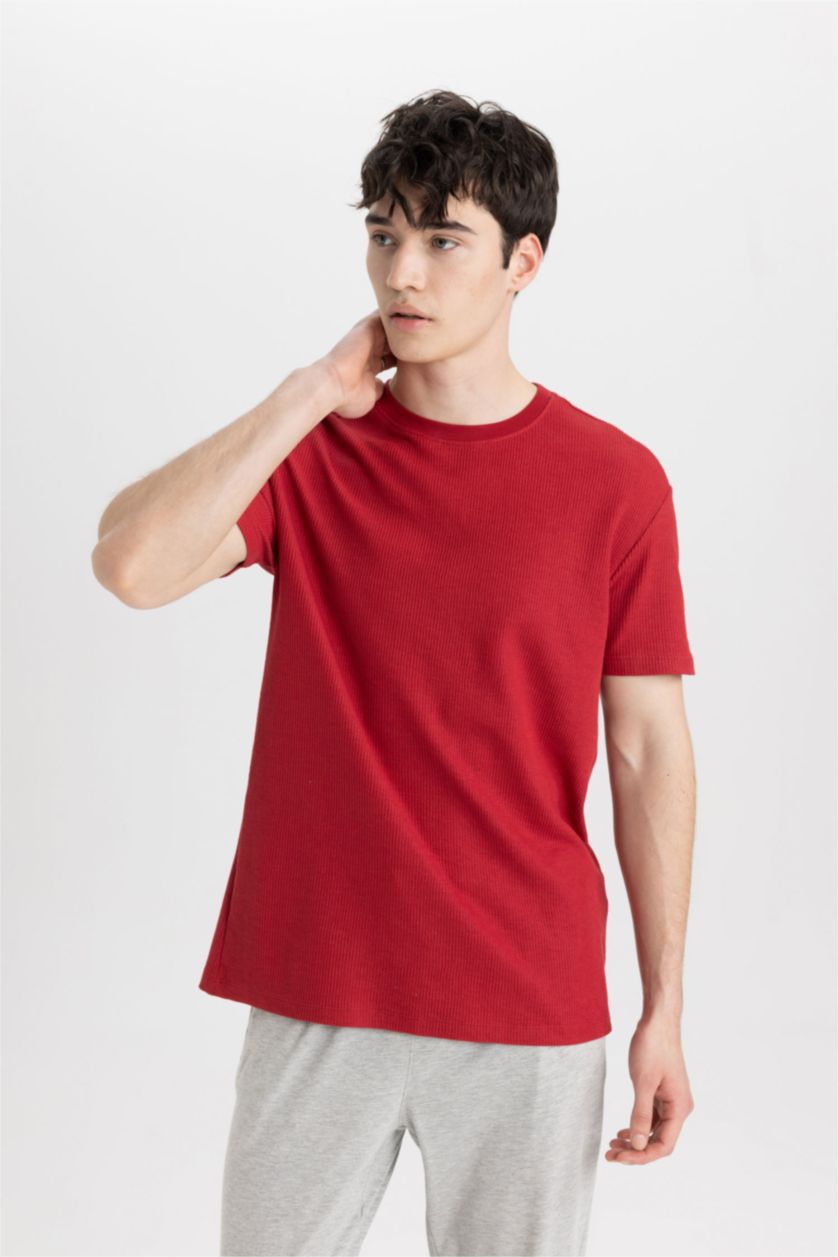 MAN Bordeaux Regular Fit 2 Piece Pajama Set