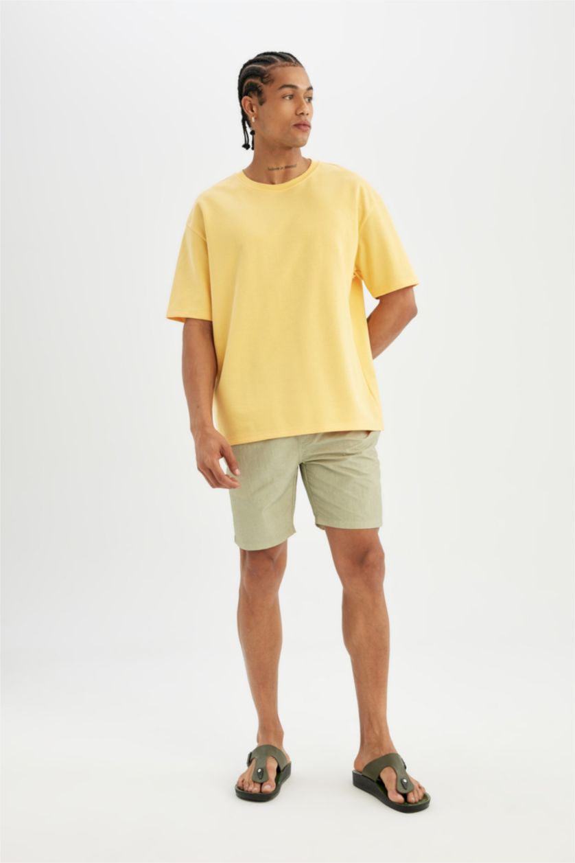 Мужчины Светло-зеленый Плавательные шорты стандартного кроя