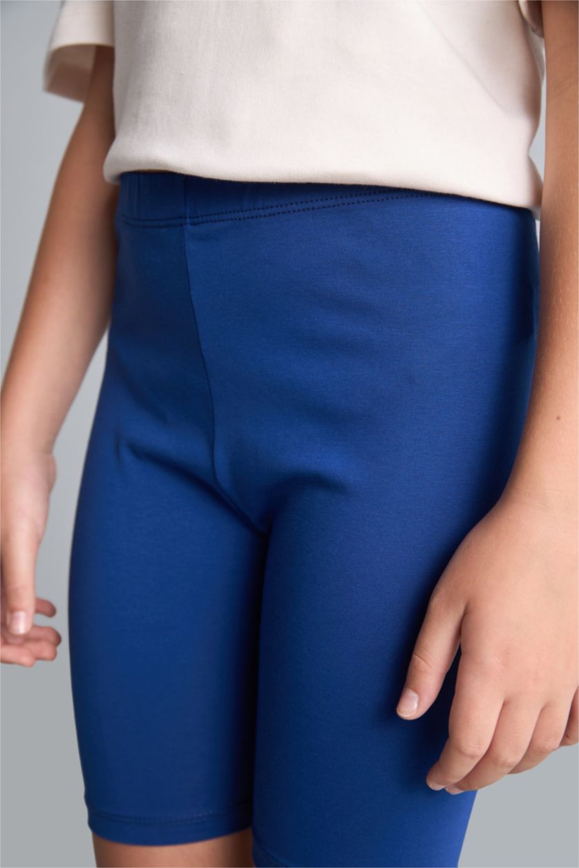 بنات أزرق فاقع ستريج مضلع من قطعتين