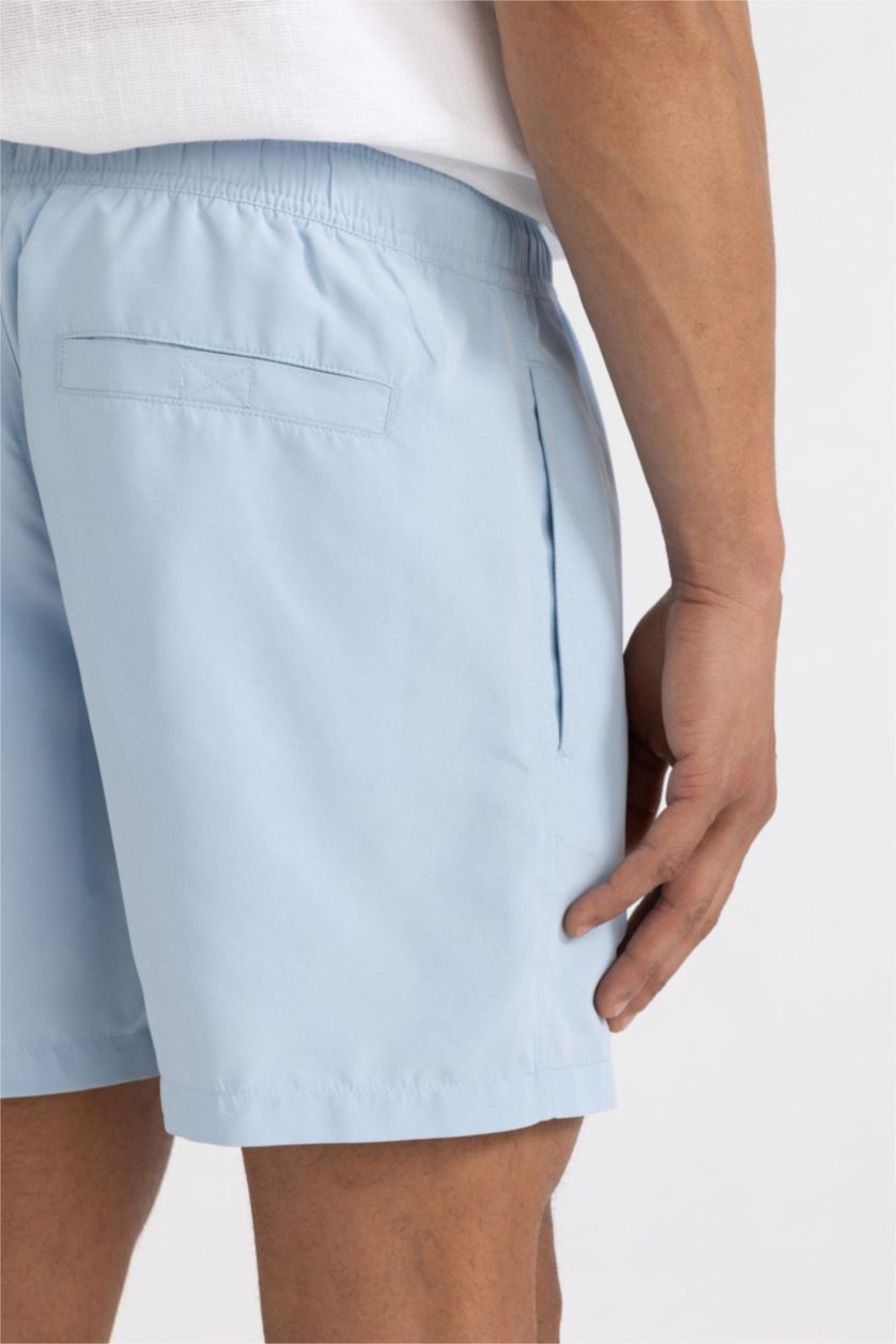 MAN Light Blue Basic Mesh Lined Short Swim Shorts