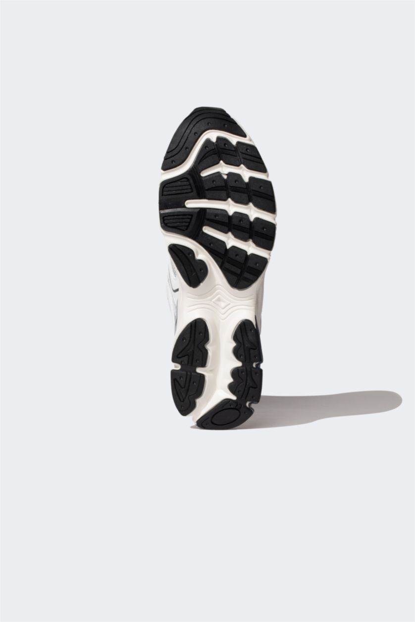 Erkek Beyaz Erkek Kalın Taban Spor Ayakkabı