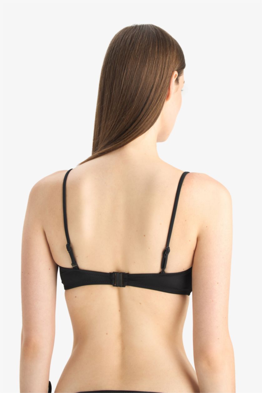 FEMME Noir Haut de Bikini Coupe Régulière