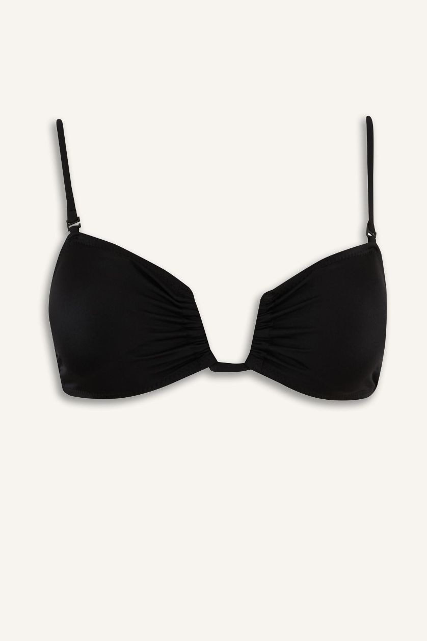 FEMME Noir Haut de Bikini Coupe Régulière