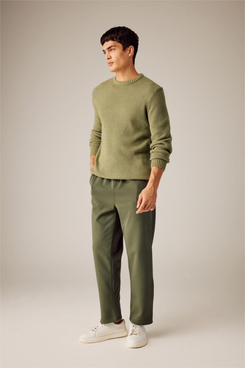 MAN Khaki Relax Fit Trousers