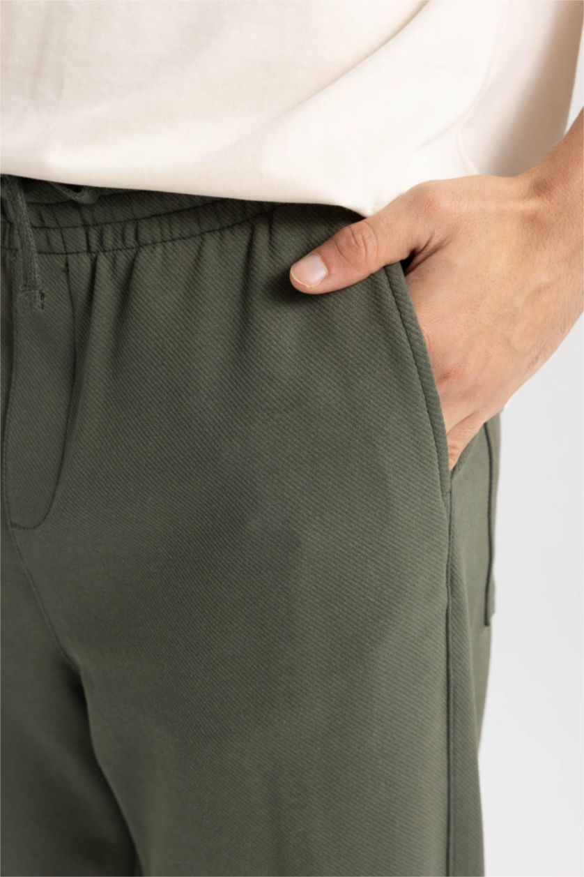 MAN Khaki Relax Fit Trousers