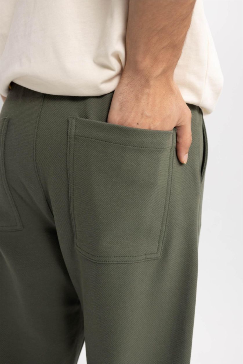 MAN Khaki Relax Fit Trousers