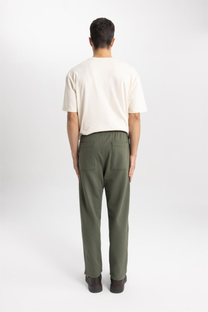 MAN Khaki Relax Fit Trousers