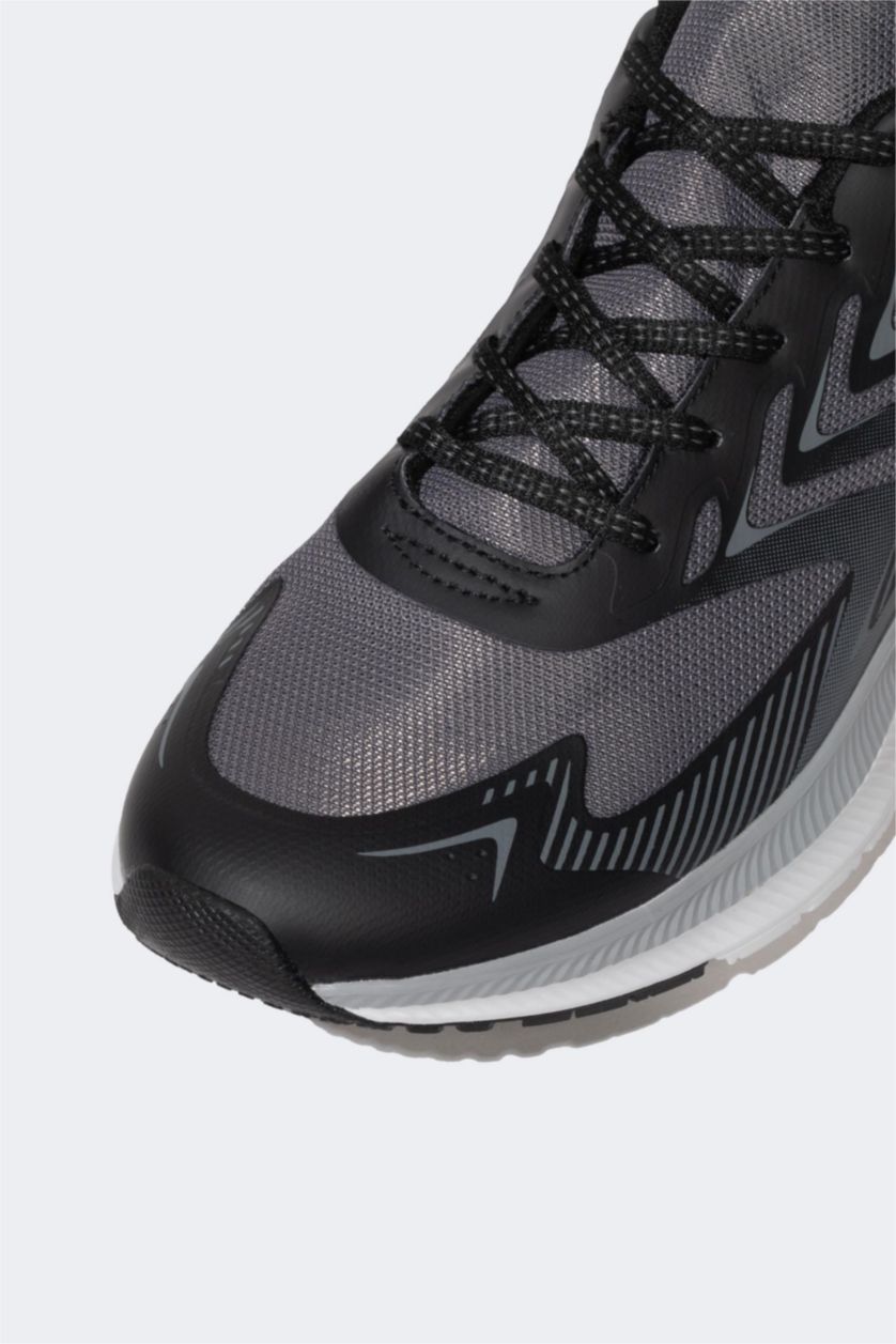 Erkek Siyah Erkek Kalın Taban Spor Ayakkabı