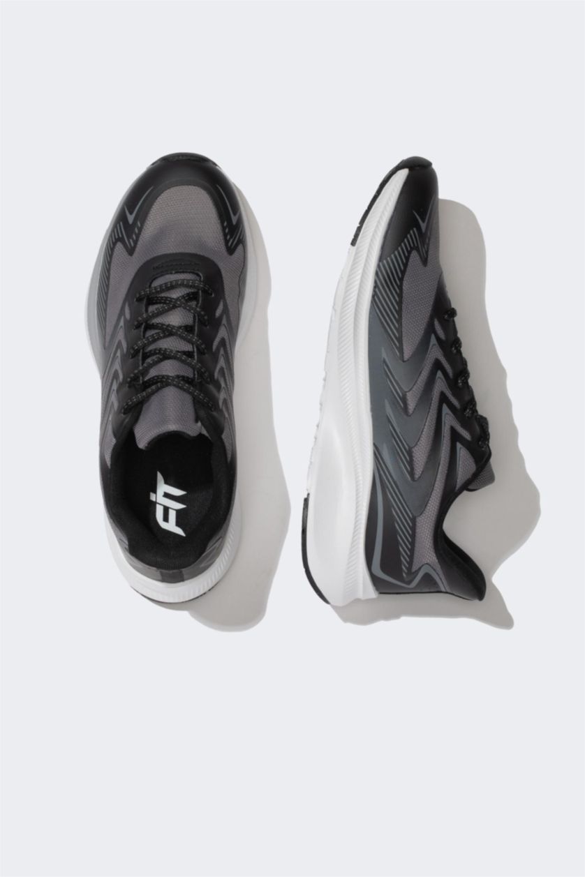 Erkek Siyah Erkek Kalın Taban Spor Ayakkabı