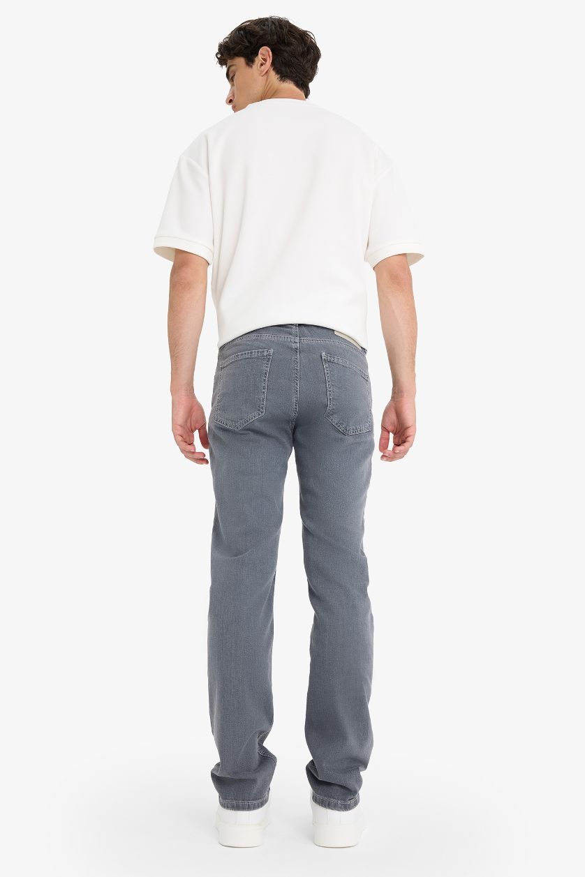 Man Grey Sergio Regular Fit Normal Waist Jeans