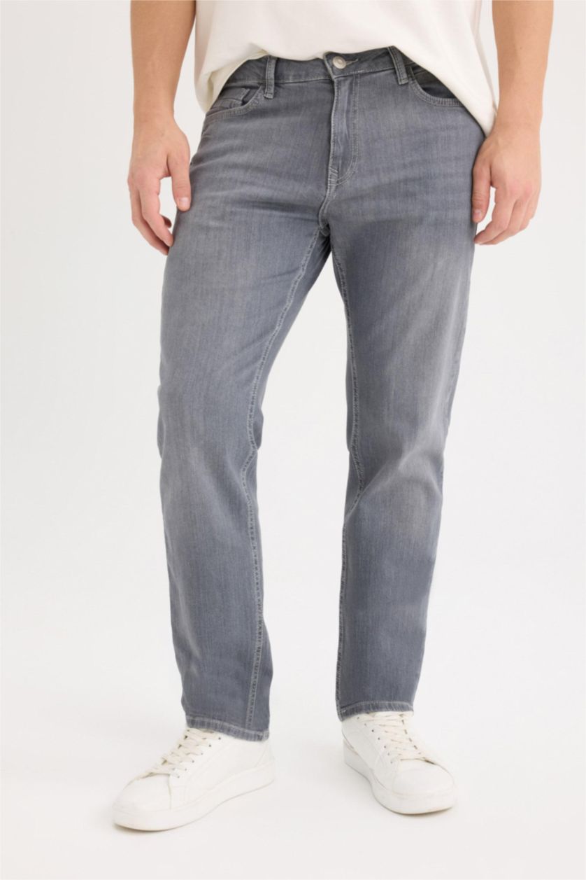 MAN Grey Sergio Regular Fit Trousers