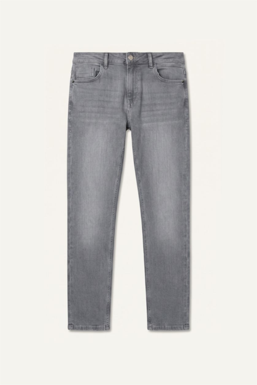 Erkek Gri Sergio Regular Fit Jean Pantolon