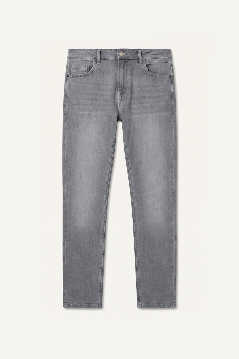 MAN Grey Sergio Regular Fit Regular Hem Jeans