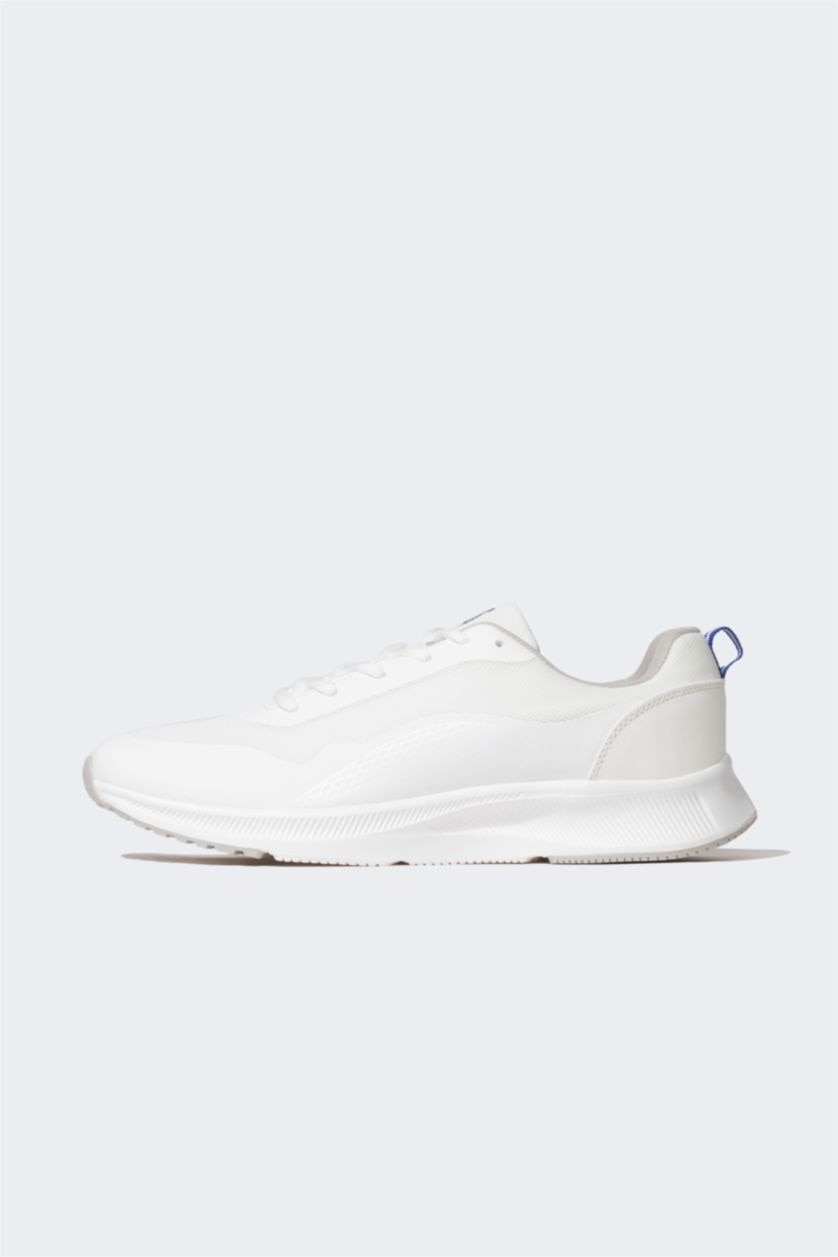 رجالي أبيض حذاء رياضي رجالي بكعب سميك