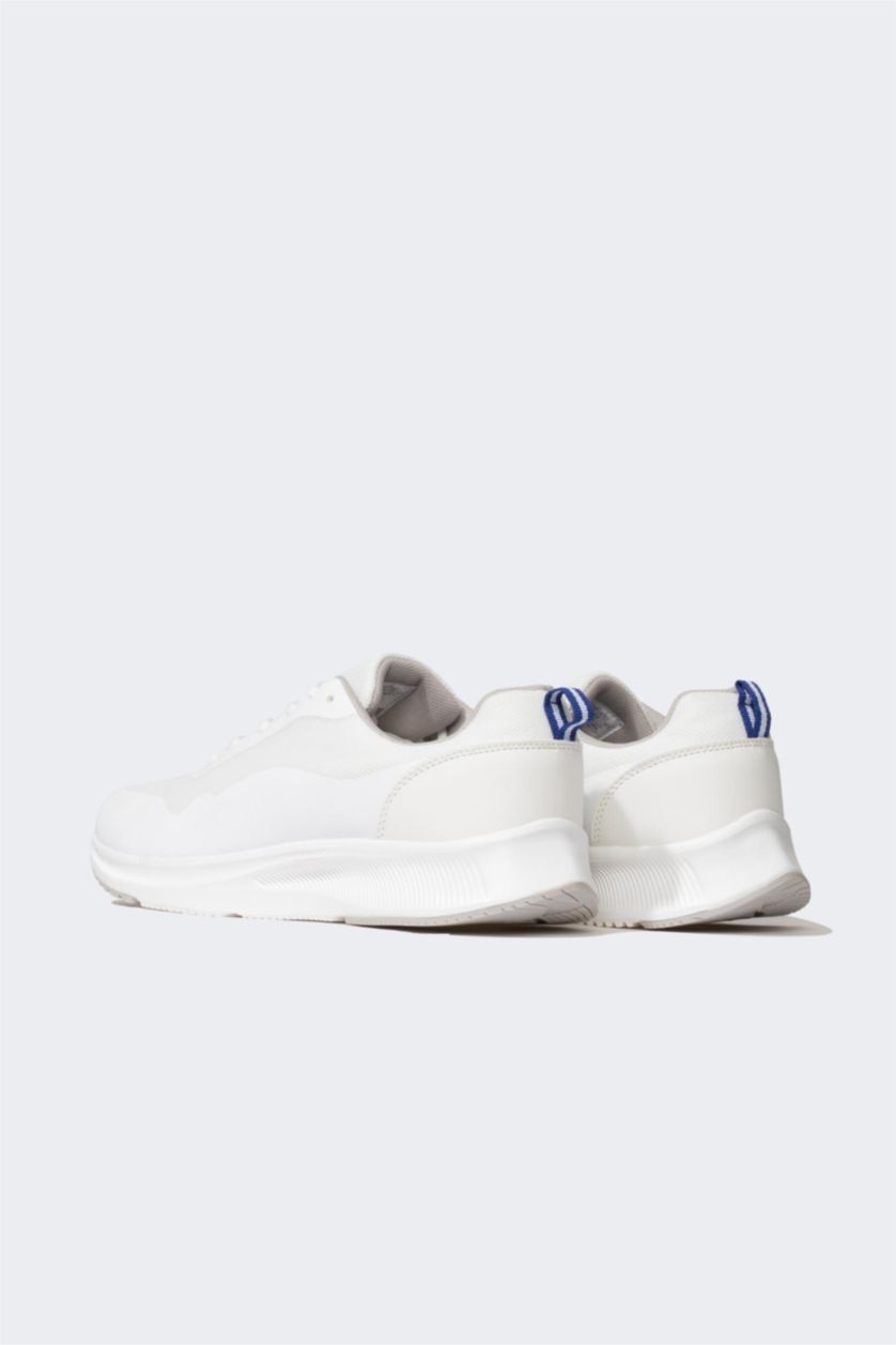 رجالي أبيض حذاء رياضي رجالي بكعب سميك