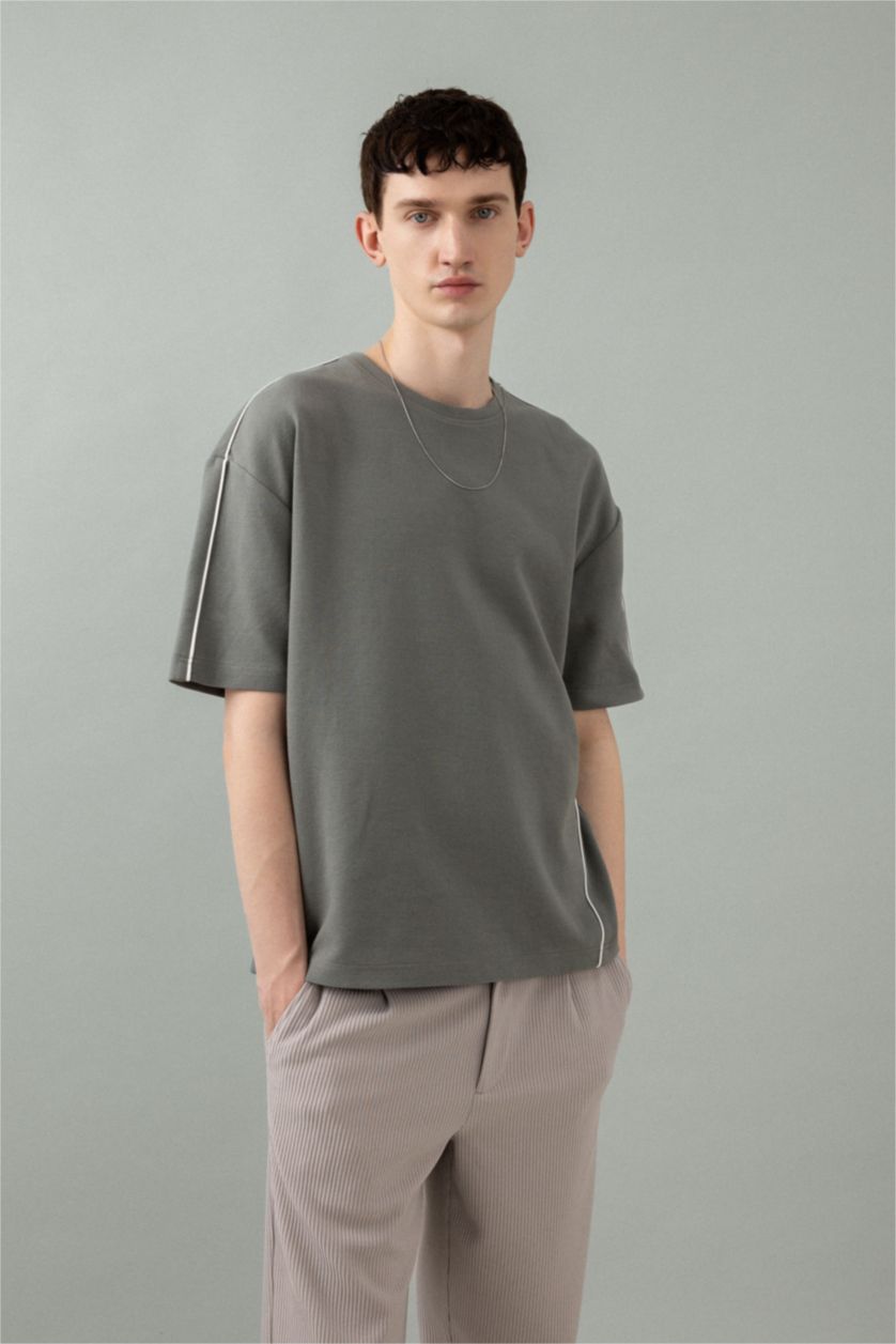 رجال أخضر Oversize Fit Short Sleeve T-Shirt