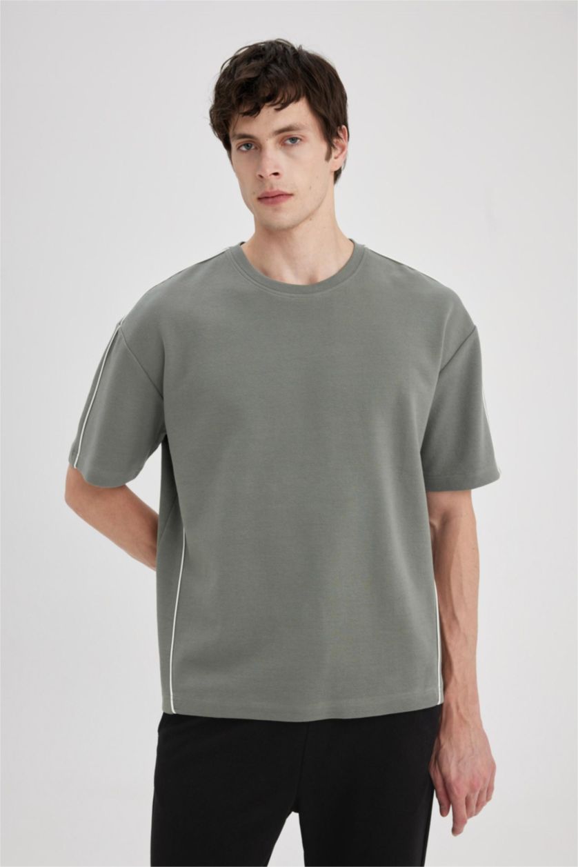 رجال أخضر Oversize Fit Short Sleeve T-Shirt