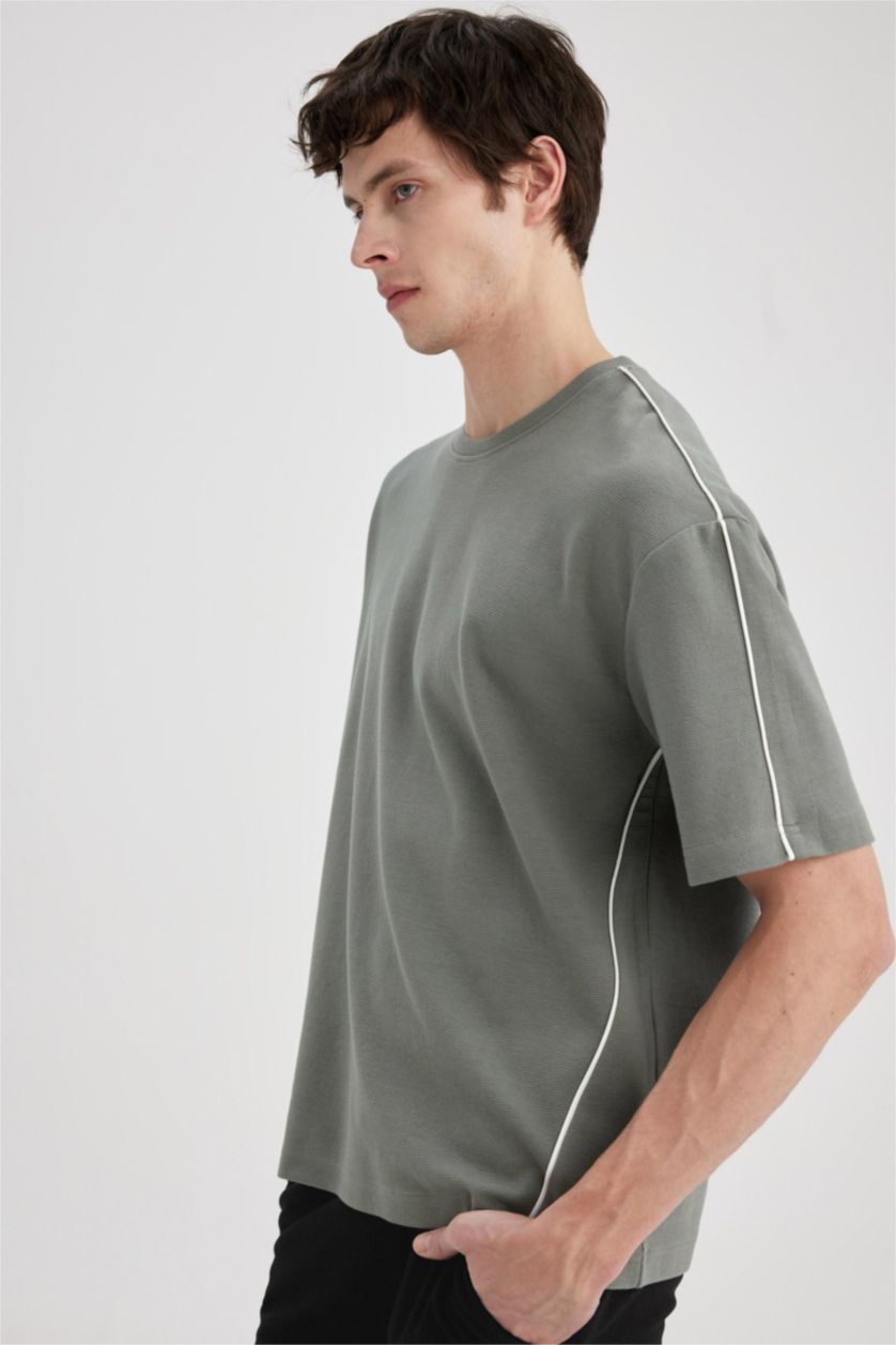 رجال أخضر Oversize Fit Short Sleeve T-Shirt