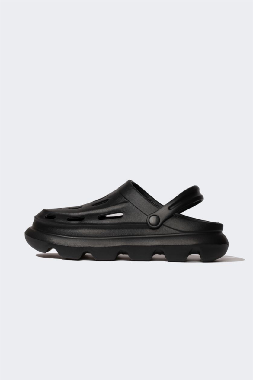 Erkek Siyah Erkek Yüksek Taban Eva Terlik