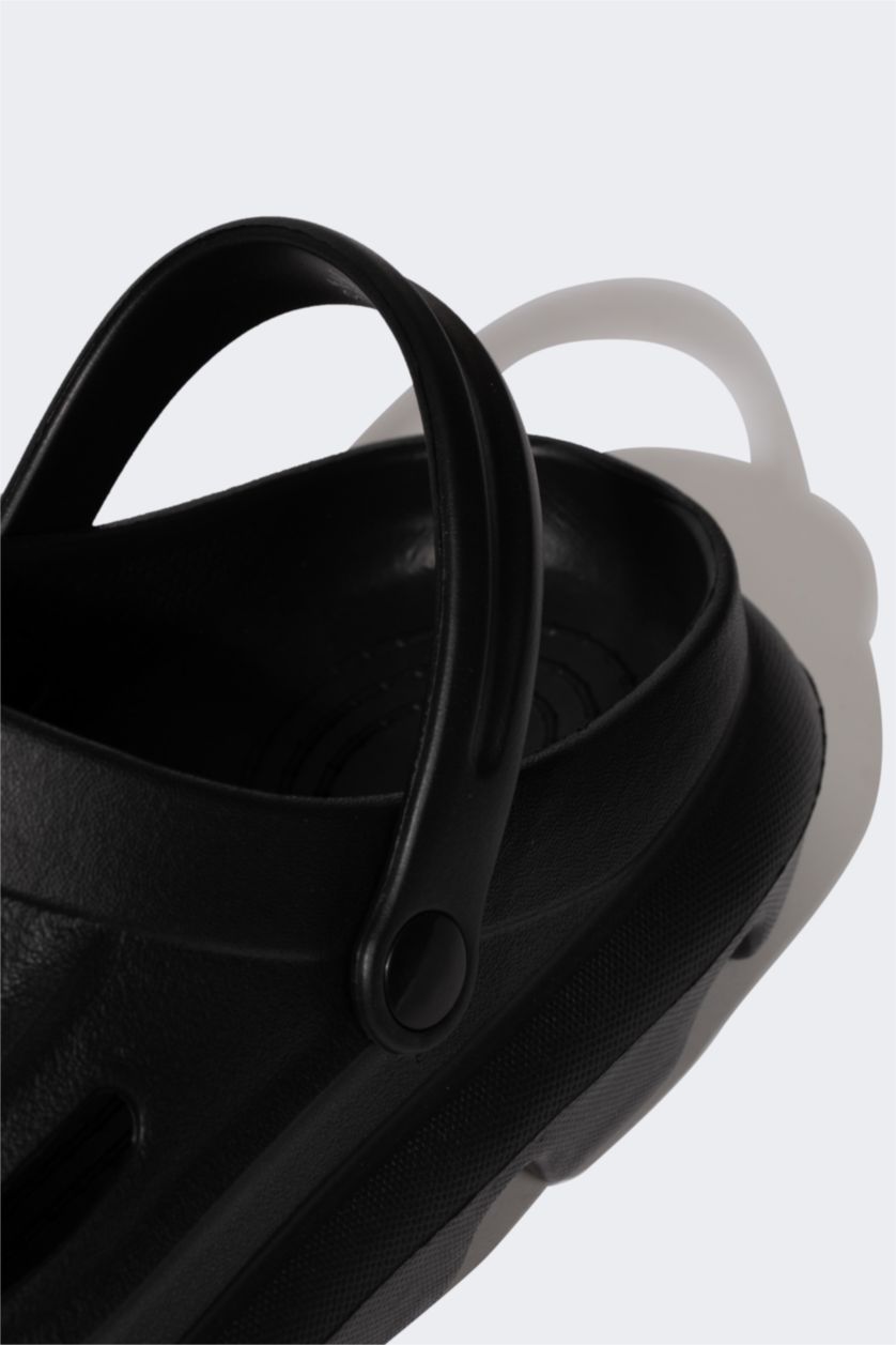 Erkek Siyah Erkek Yüksek Taban Eva Terlik