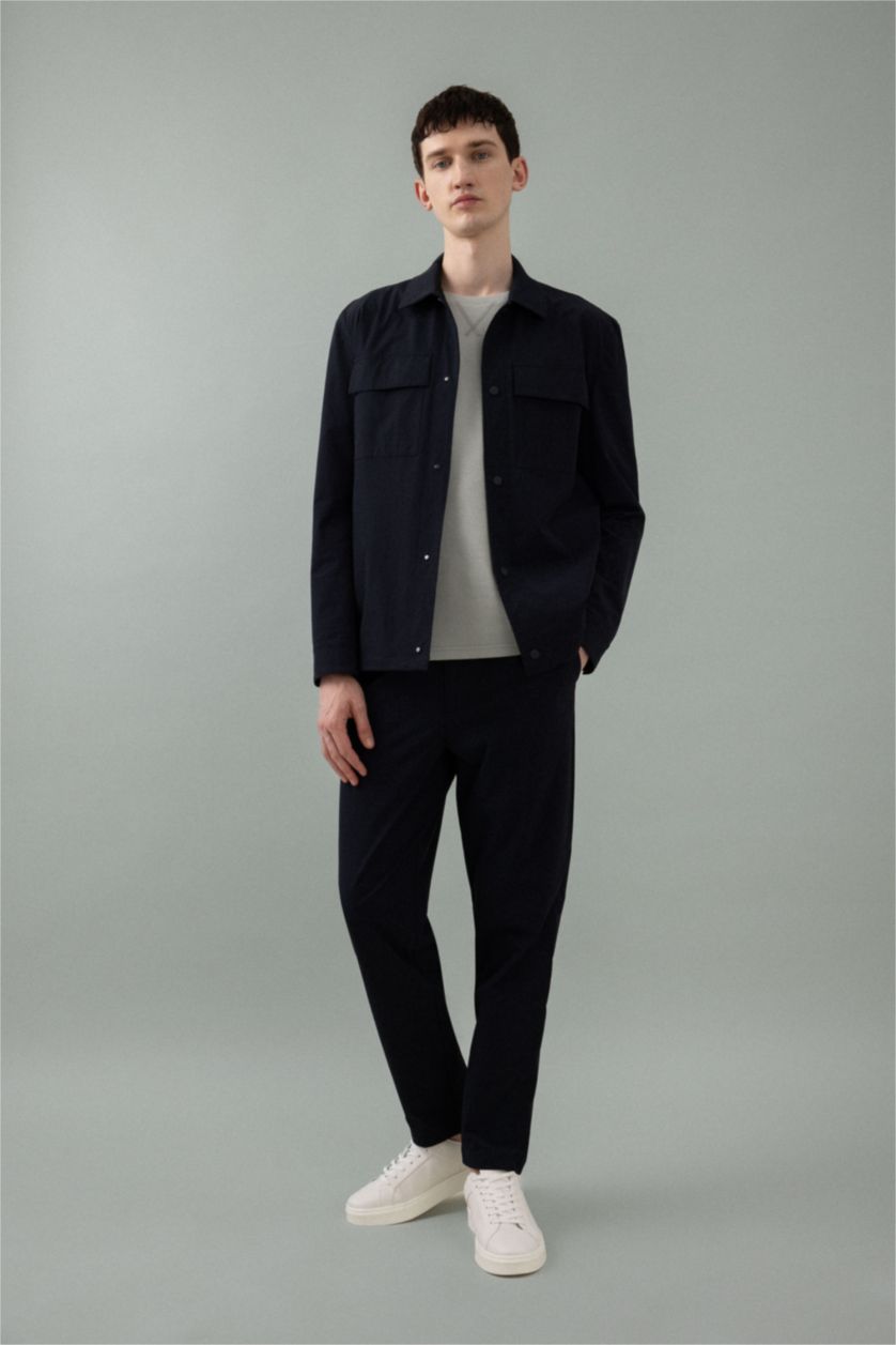 MAN NAVY Regular Fit Overshirt